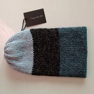 Serenity and Luxe | JEANS Patchwork Denim Knit Fisherman Beanie